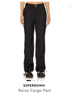 superdown Black Raina Cargo Pants